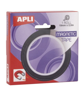 CINTA ADHESIVA APLI MAGNETICA 2,5m x19 m