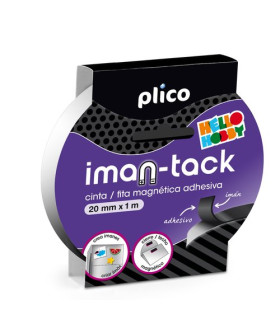 CINTA ADHESIVA PLICO IMAN-TACK 1m x20 mm