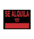 CARTEL ANUNCIO PVC 35x25 SE ALQUILA