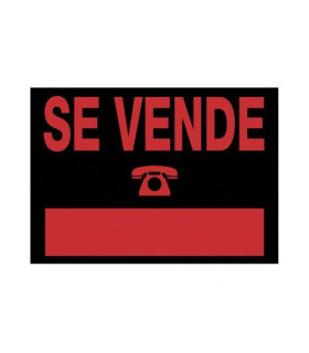 CARTEL ANUNCIO PVC 35x25 SE VENDE