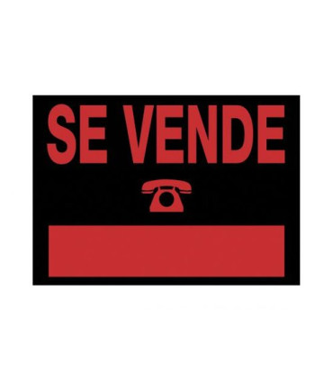 CARTEL ANUNCIO PVC 35x25 SE VENDE