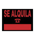 CARTEL ANUNCIO PVC 50x35 SE ALQUILA