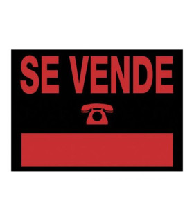 CARTEL ANUNCIO PVC 50x35 SE VENDE