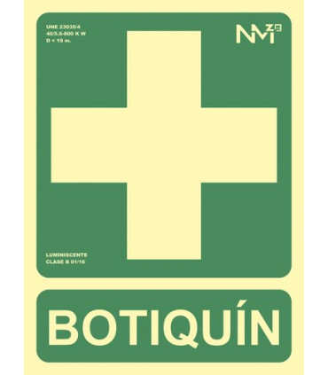 SEÑAL HOMOLOGADA BOTIQUIN