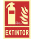 SEÑAL HOMOLOGADA EXTINTOR ROJO