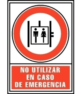 SEÑAL NO UTILIZAR EN CASO DE EMERGENCIA