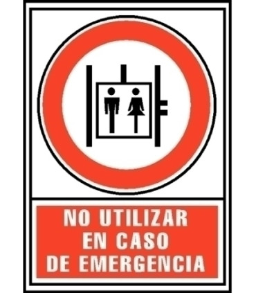 SEÑAL NO UTILIZAR EN CASO DE EMERGENCIA