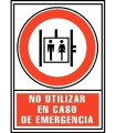 SEÑAL NO UTILIZAR EN CASO DE EMERGENCIA