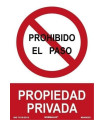 SEÑAL PROHIBIDO EL PASO PROPIEDAD PRIVAD