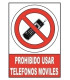 SEÑAL PROHIBIDO USAR TELEFONOS MOVILES