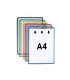 FUNDA TARIFOLD COLGANTE A4 VERT.SURT.P/5