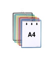FUNDA TARIFOLD COLGANTE A4 VERT.SURT.P/5