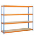 ESTANTERIA ECOFORTE 1504-4 AZUL/NARANJA