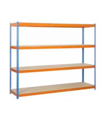 ESTANTERIA ECOFORTE 1504-4 AZUL/NARANJA