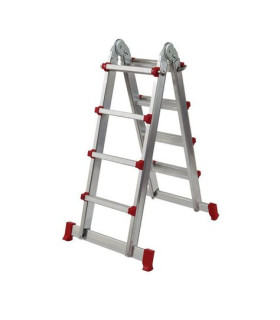 ESCALERA LITAN MULTIPOS. 4x4 PELDAÑOS