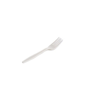 TENEDOR MAIZ BIODEGRAD. BLANCO P/50