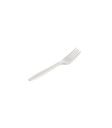 TENEDOR MAIZ BIODEGRAD. BLANCO P/50