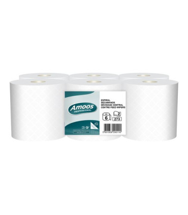 BOBINA DE PAPEL MECHA AMOOS 2 CAPAS 90M