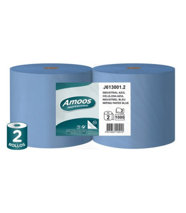 BOBINA DE PAPEL MECHA AMOOS 2 CAPAS 300M