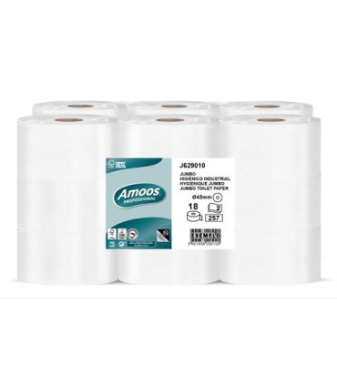 PAPEL HIGIENICO AMOOS PROF.  2 CAPAS 90M