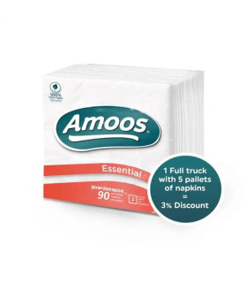 SERVILLETA PAPEL AMOOS 33x33 PAQ.90