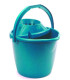 CUBO PLASTICO C/ESCURRIDOR 13 L.