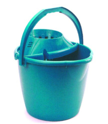 CUBO PLASTICO C/ESCURRIDOR 13 L.