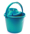 CUBO PLASTICO C/ESCURRIDOR 13 L.