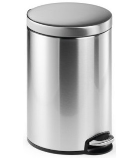 PAPELERA DURABLE MET.REDONDA 12 L INOX