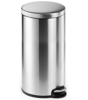 PAPELERA DURABLE MET.REDONDA 30 L INOX