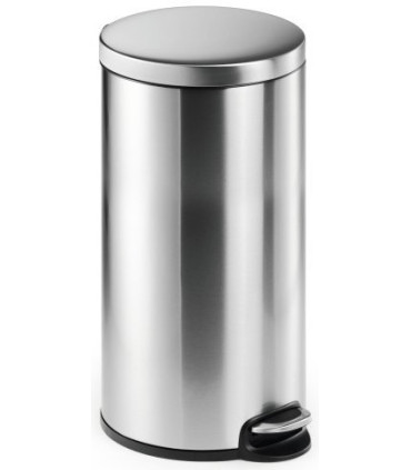 PAPELERA DURABLE MET.REDONDA 30 L INOX