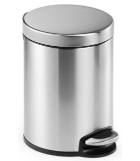 PAPELERA DURABLE MET.REDONDA 5 L INOX