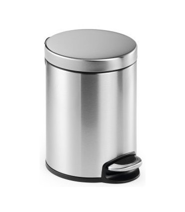 PAPELERA DURABLE MET.REDONDA 5 L INOX