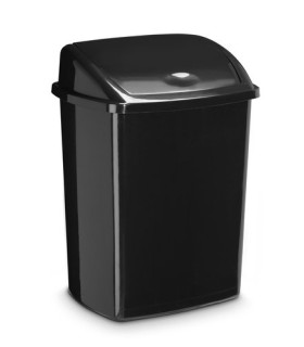 PAPELERA PLASTICO CEP BASC. 50L NEGRO