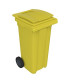 CUBO MULTIUSOS C/RUEDAS 120 L. TAPA AMAR