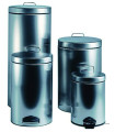 PAPELERA ACERO INOX TAPA PEDAL 12 LITROS