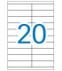 Caja de 100 hojas de etiquetas A4  ( 20 por hoja - 105x29 mm tamaÃ±o etiqueta )