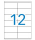 Caja de 100 hojas de etiquetas A4  ( 12 por hoja - 105x48 mm tamaÃ±o etiqueta )