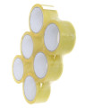 Mattio - Paquete de 6 Cinta Adhesiva Transparente de 48 mm x 66 metros