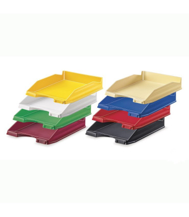 Caja de 10 bandejas apilables Opaco Rojo