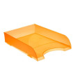 Caja de 10 bandejas apilables Translúcido Naranja