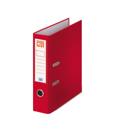 ARCHIVADOR PALANCA MATTIO PLASTIFICADO ROJO A4 70MM