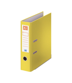 ARCHIVADOR PALANCA MATTIO PLASTIFICADO AMARILLO A4 70MM