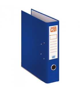 ARCHIVADOR PALANCA MATTIO PLASTIFICADO AZUL FOLIO 70MM