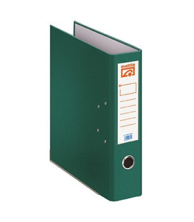 ARCHIVADOR PALANCA MATTIO PLASTIFICADO VERDE FOLIO 70MM
