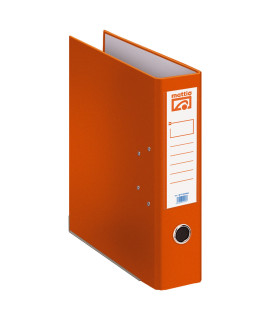 ARCHIVADOR PALANCA MATTIO PLASTIFICADO NARANJA FOLIO 70MM
