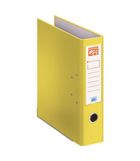 ARCHIVADOR PALANCA MATTIO PLASTIFICADO AMARILLO FOLIO 70MM