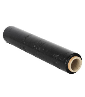 Mattio - Film estirable manual para embalar de 23 micras,  Negro  , para palets , mudanzas, protección. 1 ud