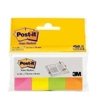 TACO NOTAS POST-IT 670-4-POP 12,7X44,4