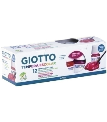 TEMPERA GIOTTO 25 ml ESTUCHE 12